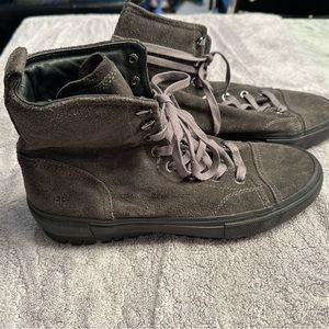 Frye Gray Suede Boots 11.5 M